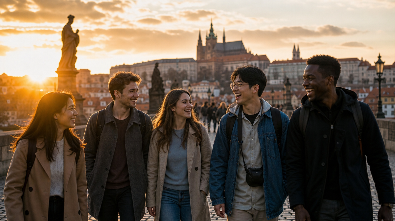 Erasmus in Prague — Sunset City Tour